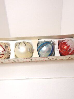 Vintage Shiny Brite Christmas Ornaments